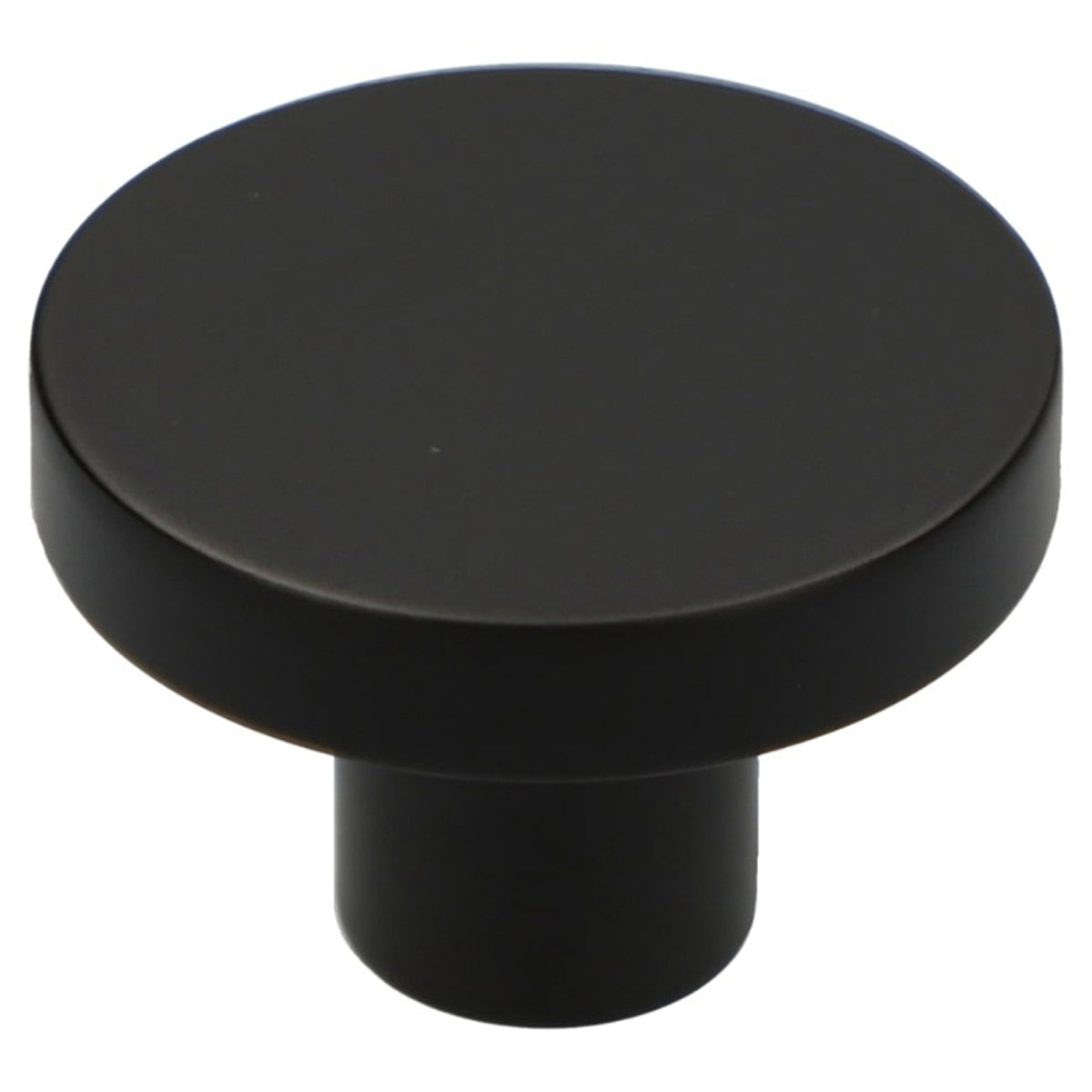 AW HANOVER KNOB PLAIN D38x26 BLK AW821-38-BL by CARLISLE BRASS
