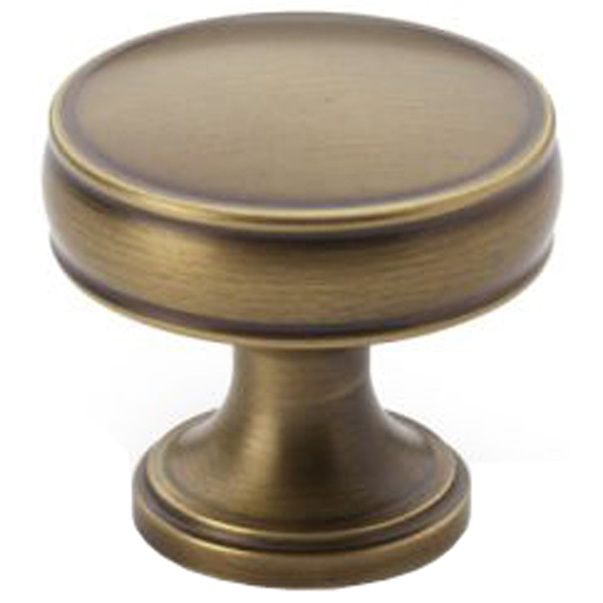 AW LYND CUPBOARD KNOB D32 ABR AW808-32-AB by CARLISLE BRASS