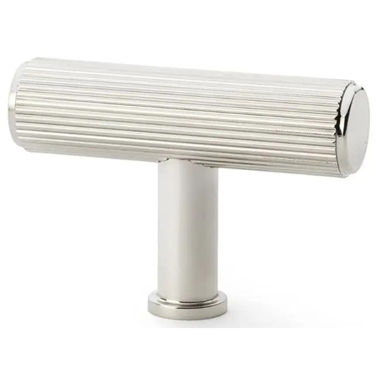 AW CRISPIN T-BAR REEDED KNOB PNP AW801R-55-PN by CARLISLE BRASS