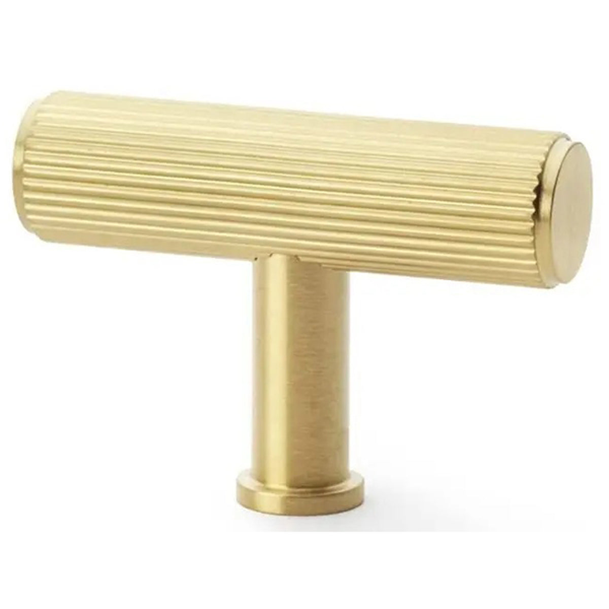 AW CRISPIN T-BAR REEDED KNOB SBR AW801R-55-SBPVD by CARLISLE BRASS