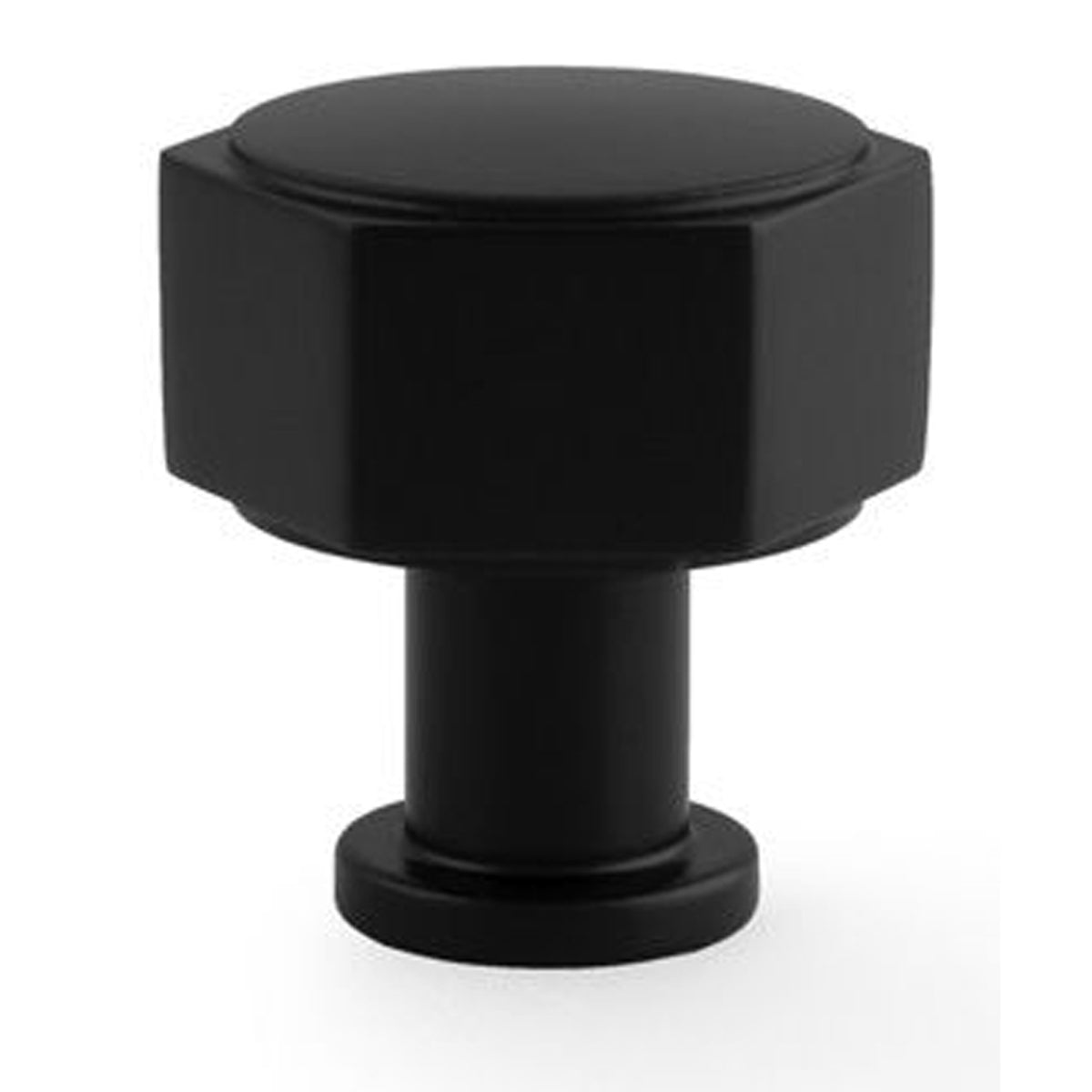 AW VESPER HEX KNOB 33x33x35 BLK AW828-33-BL by CARLISLE BRASS