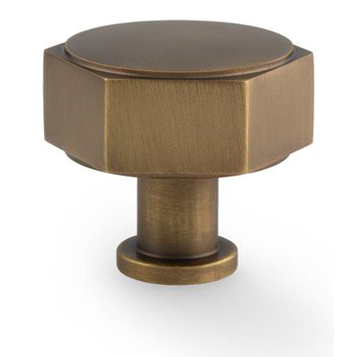 AW VESPER HEX KNOB 40x40x35 ABR AW828-40-AB by CARLISLE BRASS