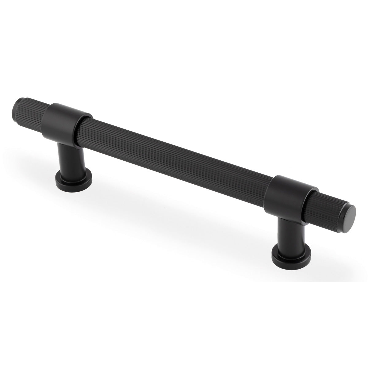 KINGSTON REEDED PULL HANDLE 128HC BLK AW839R-128-BL by CARLISLE BRASS