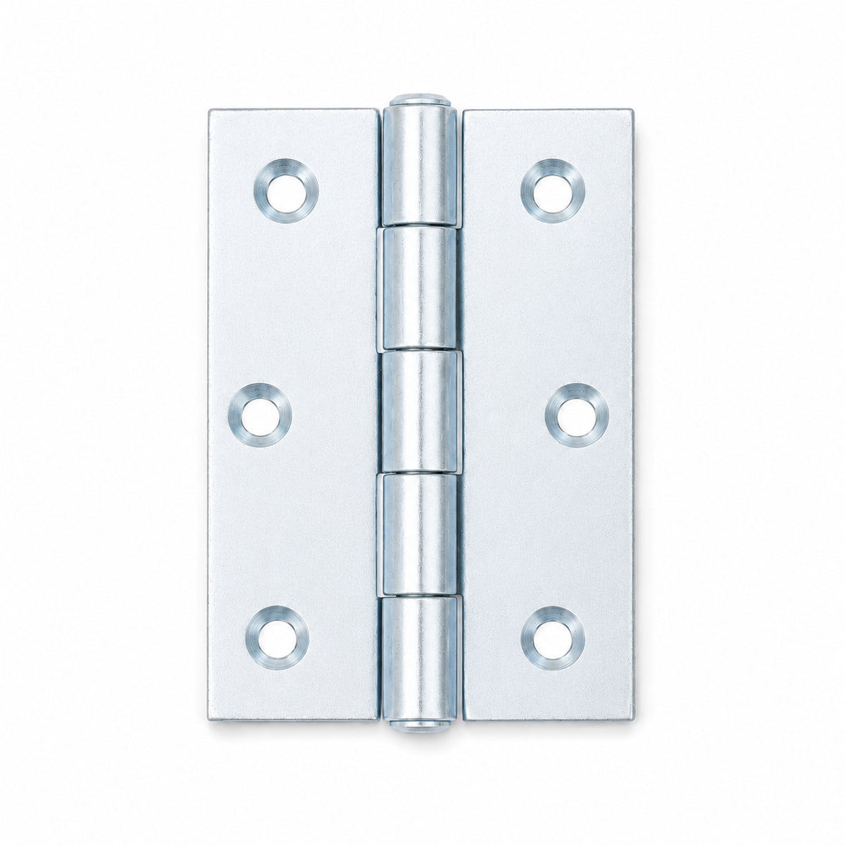 63 x 45mm Bright Zinc Plated Steel Butt Hinges – 10 Pairs | HI120060