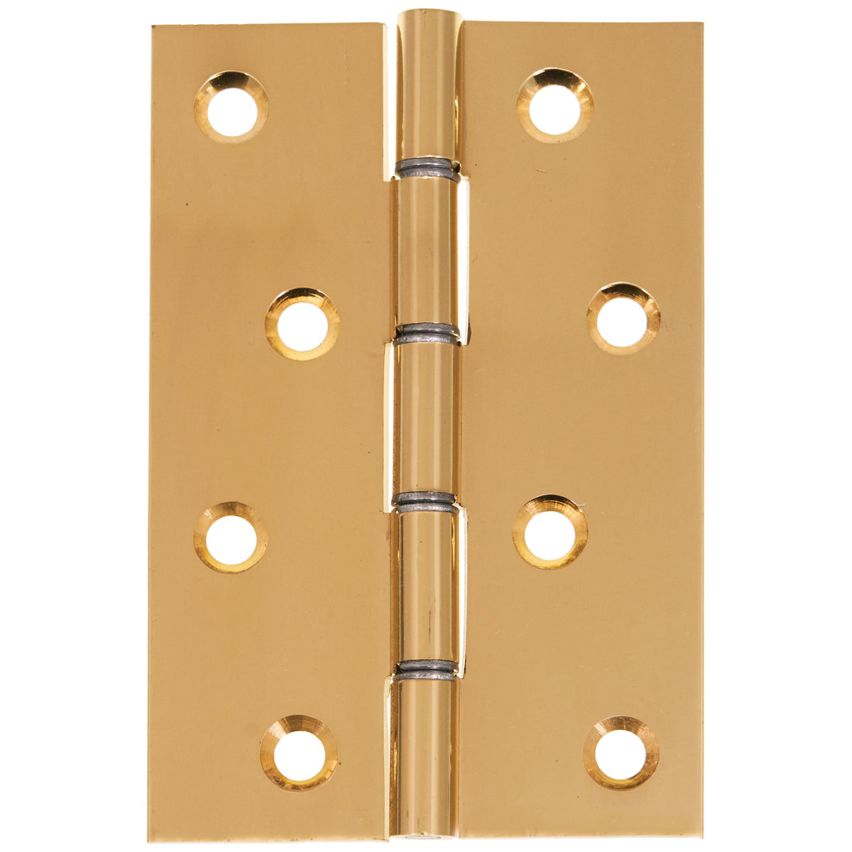 ECLIPSE DOUBLE STEEL WASHERED HINGE 102x67x2 BRS/POL PR