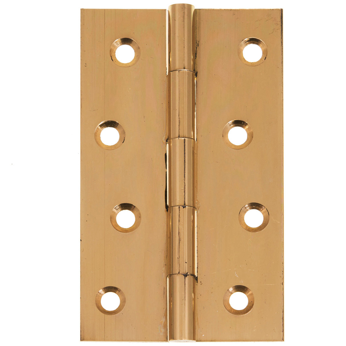 ECLIPSE SOLID DRAWN BRASS PLAIN BUTT HINGE 102x60 PBR PR