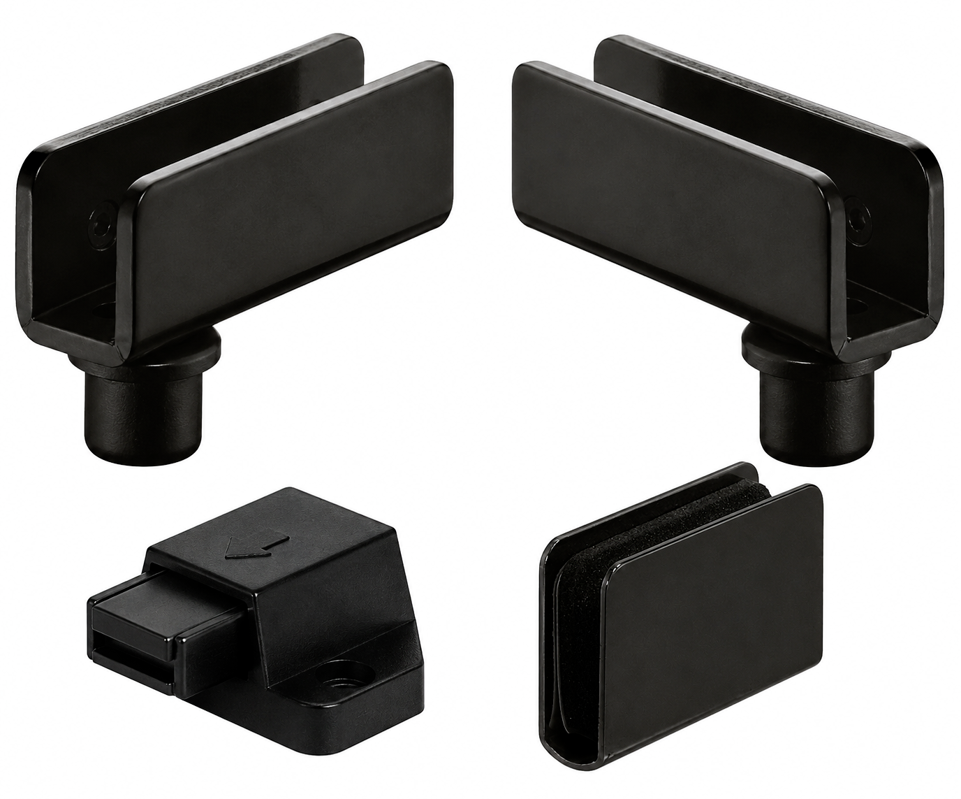 GLASS DOOR HINGE+HND+CATCH SET by HAFELE UK LTD