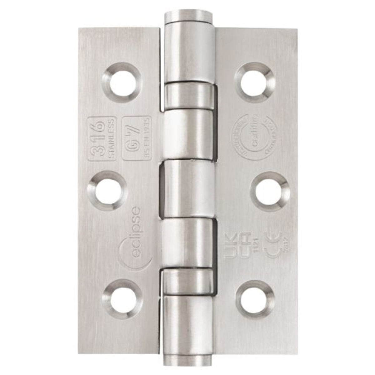 ECLIPSE BALL BEARING HINGE G7 76x51x2 316SSS PR