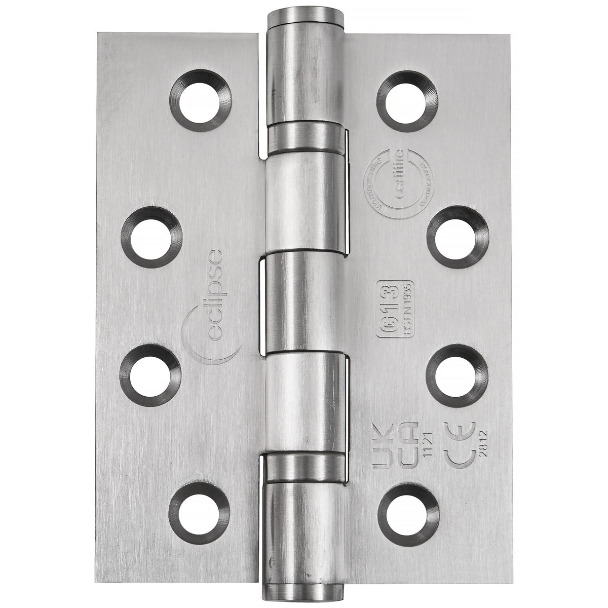 Eclipse Premium Ball Bearing Hinge G13 102x76x3mm Satin Stainless Steel | Pair | HI1252H