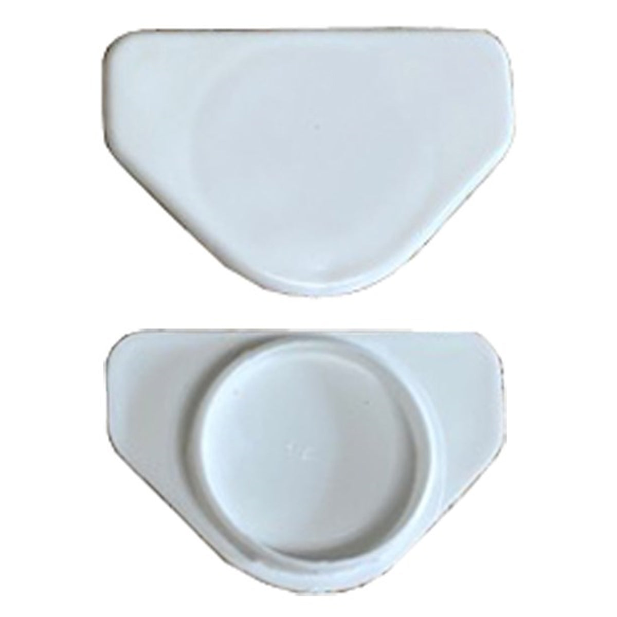 HOLE CAP FOR WINGED D35 HINGE (01) WHITE x100 by ABISHOT MOULDINGS LTD