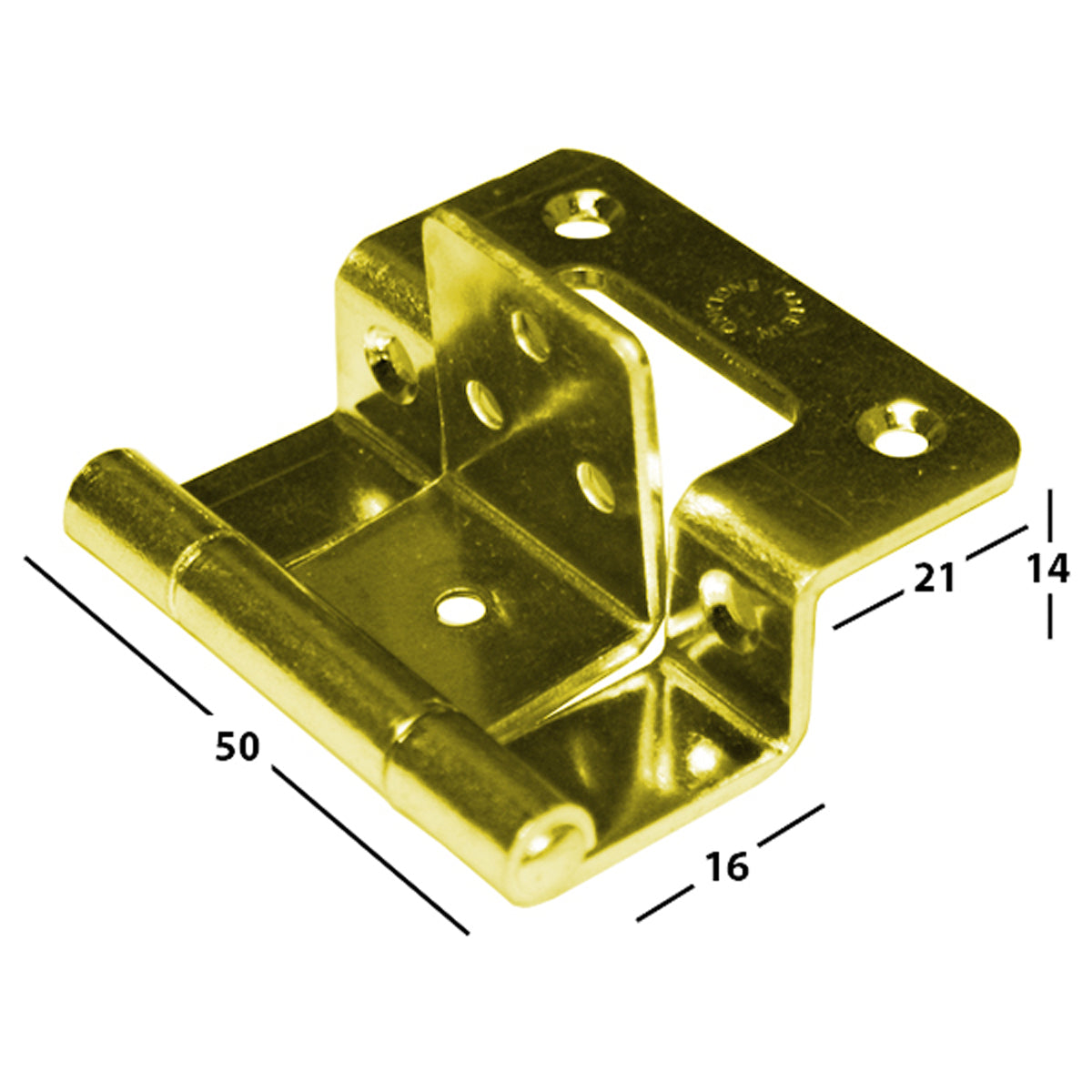 DOUBLE CRANKED FLUSH HINGE 16 HD EB by NICO MANUFACTURING