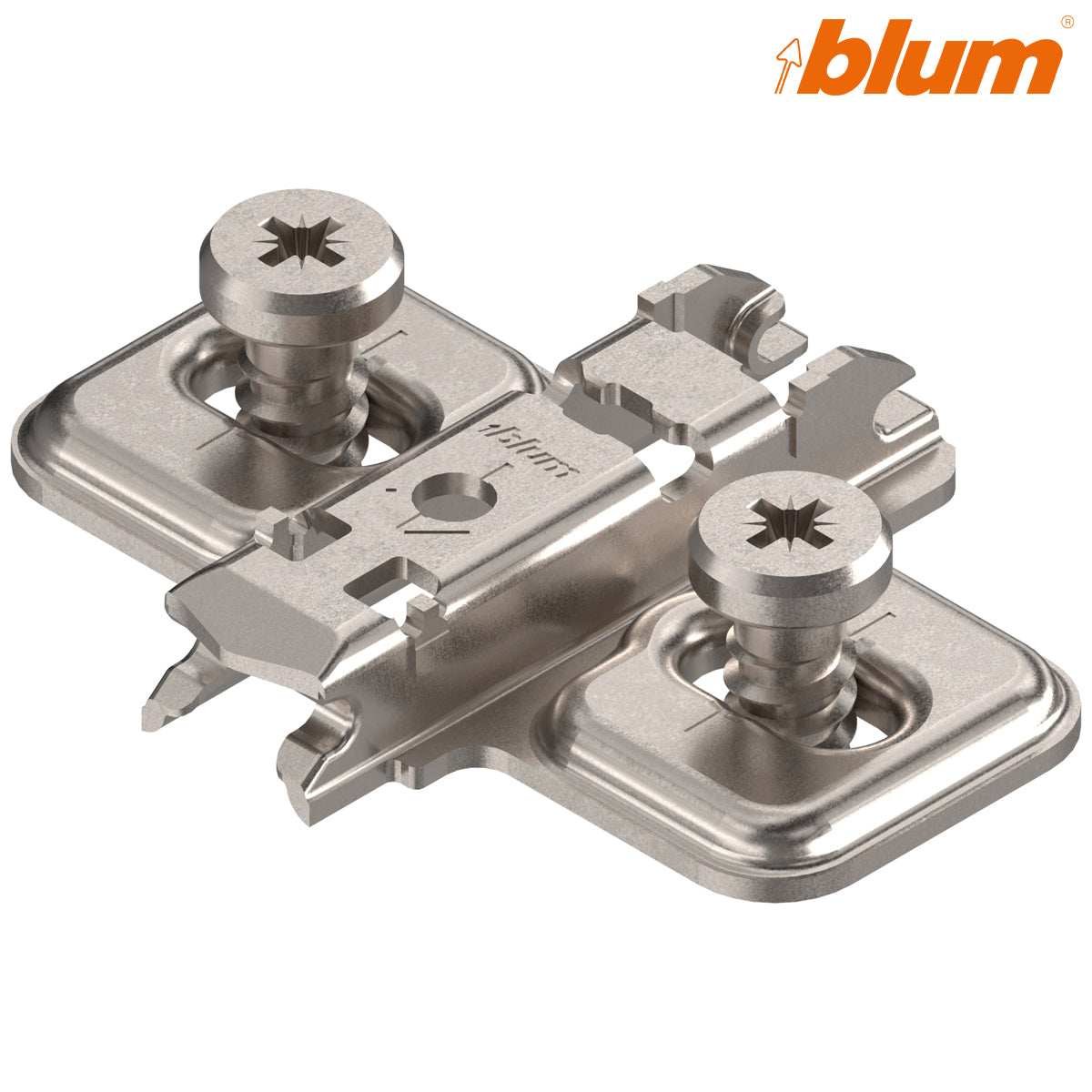 BLUM CLIP CRUCIFORM MOUNTING PLATE 00 ±3 HA 08.5 ELONGATED SYSTEM