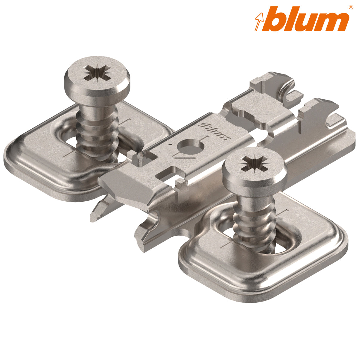 BLUM CLIP CRUCIFORM MOUNTING PLATE T 00 ±3 HA 08.5 ELONGATED SYSTEM by JULIUS BLUM UK LTD