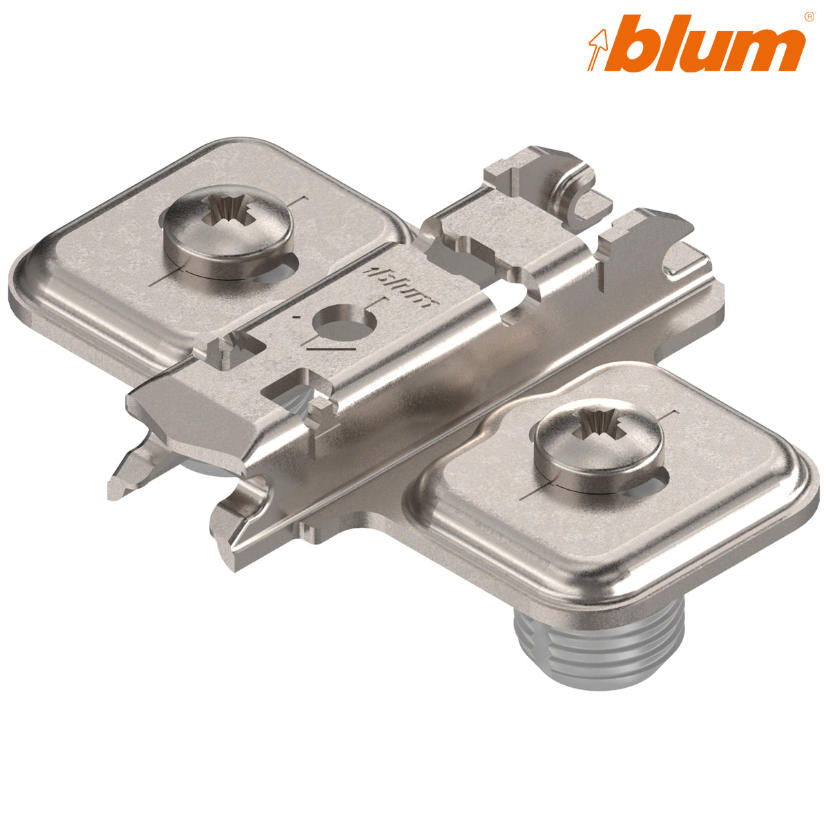 BLUM CLIP CRUCIFORM MOUNTING PLATE 00 ±3 HA 08.5 ELONGATED KNOCK-IN