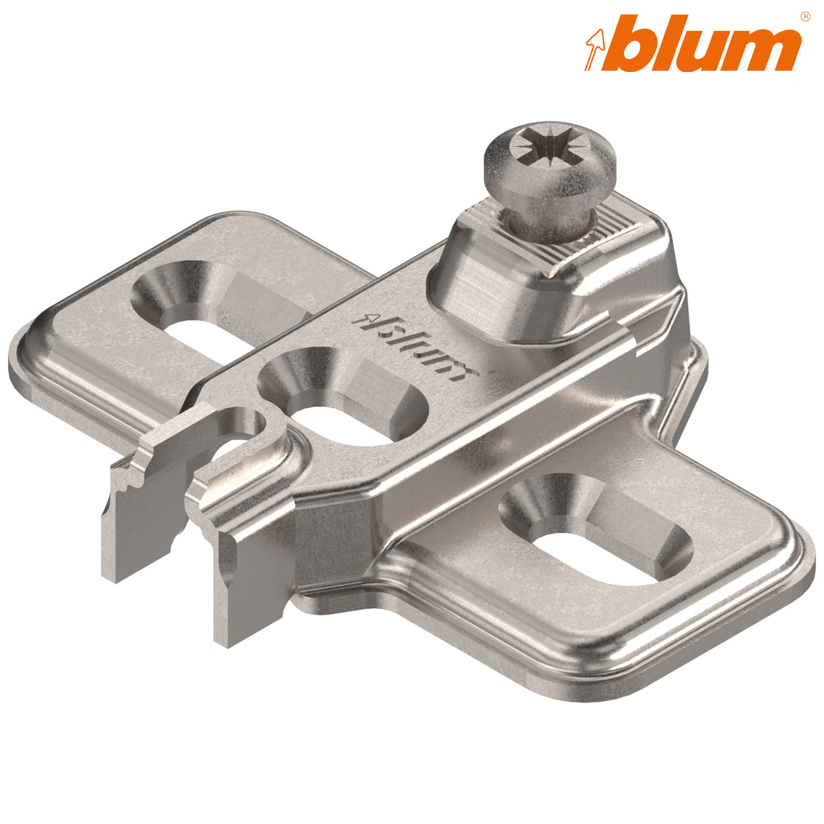 BLUM MODUL CRUCIFORM MOUNTING PLATE 03 ±3 HA 11.3 ELONGATED CHIPBOARD by JULIUS BLUM UK LTD