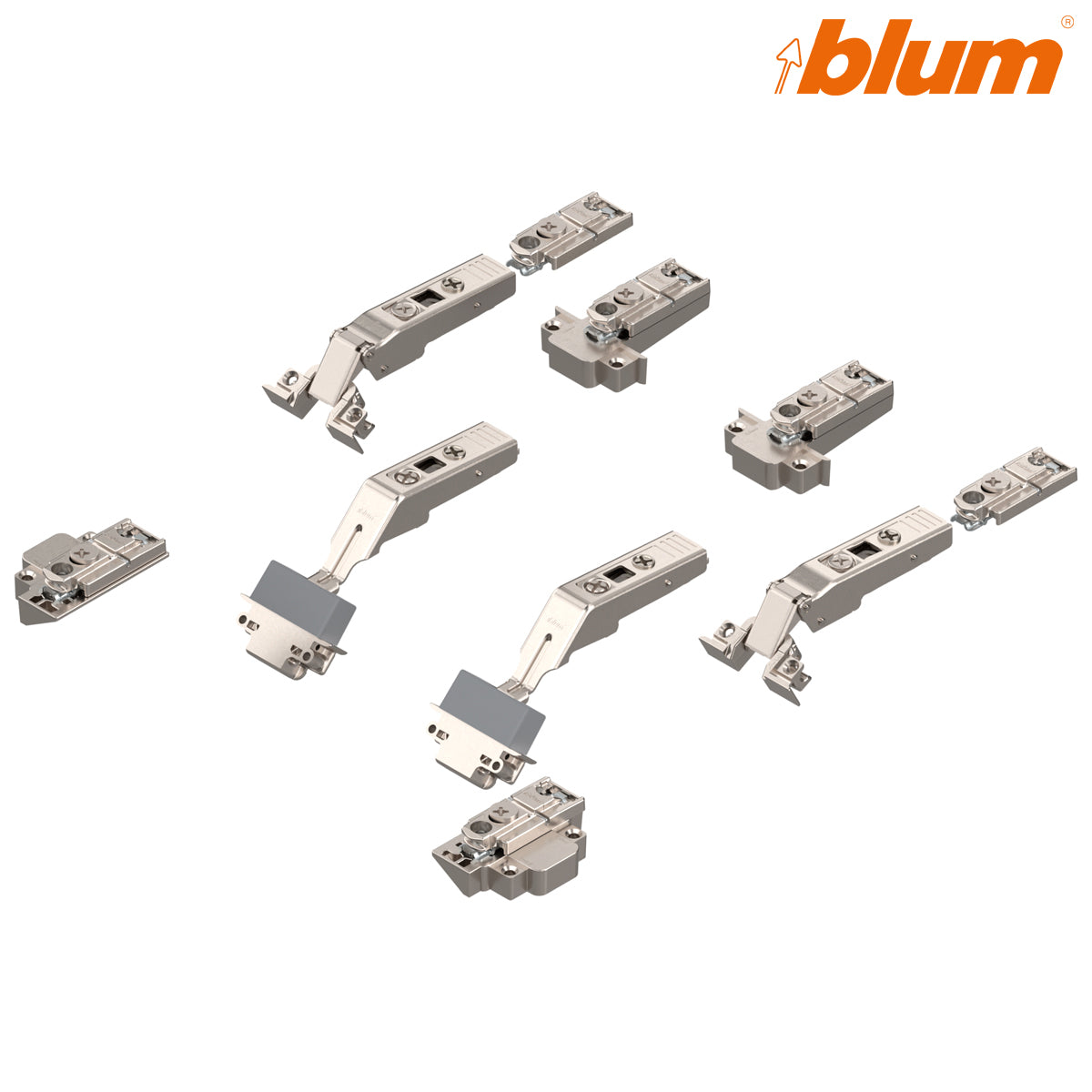 BLUM AVENTOS HF CENTER HINGE 134deg SET METAL UNSPRUNG SCREW-ON by JULIUS BLUM UK LTD