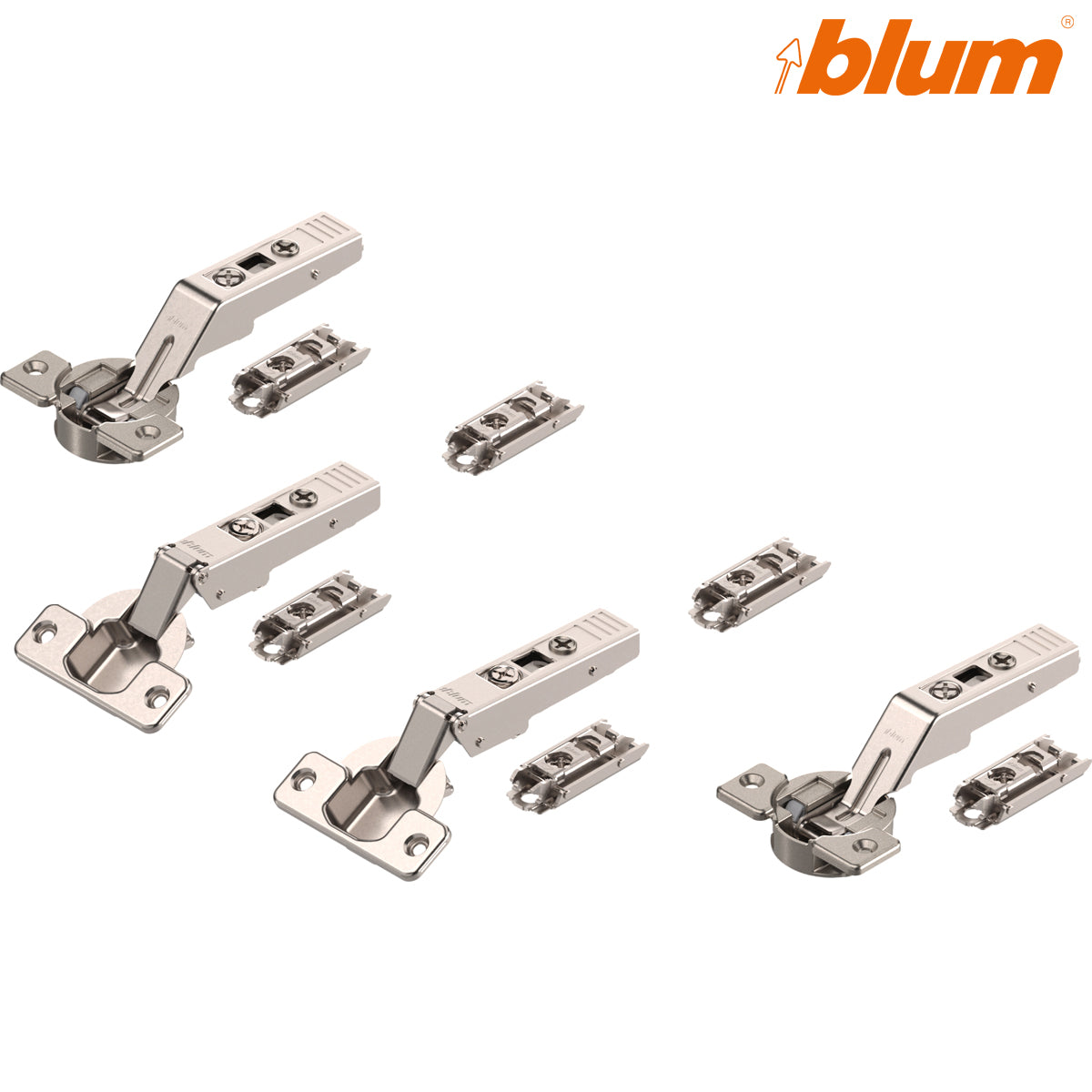 BLUM AVENTOS HF CENTER HINGE 134deg SET WOOD UNSPRUNG SCREW-ON by JULIUS BLUM UK LTD