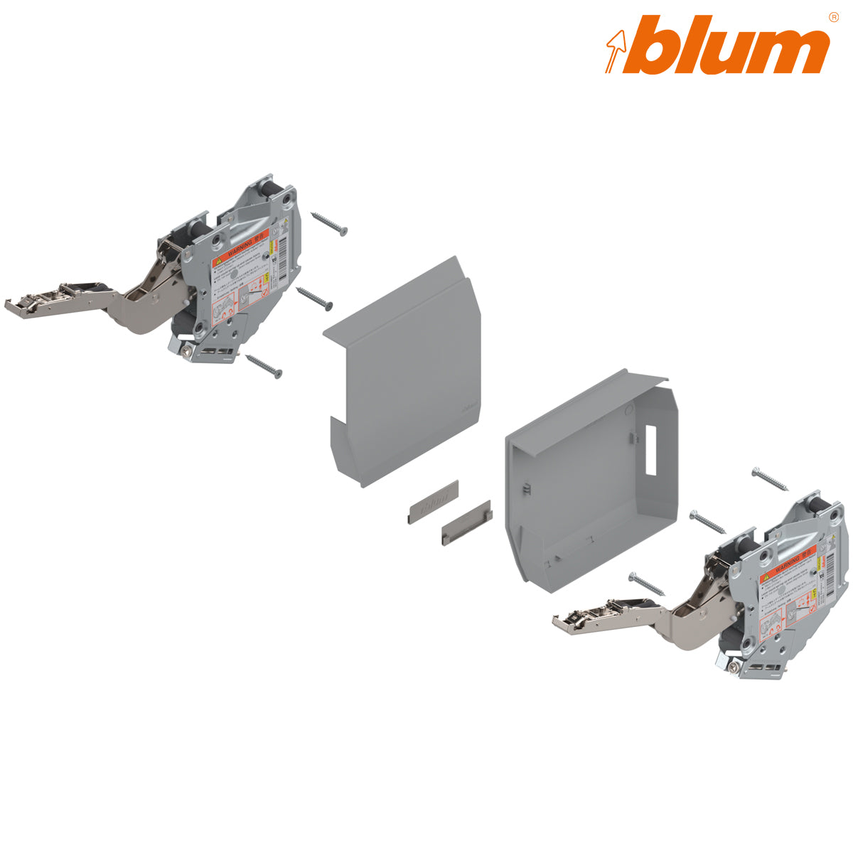 BLUM AVENTOS HK-S LIFT MECHANISM 0400-1000 TIP-ON MD LGY SET