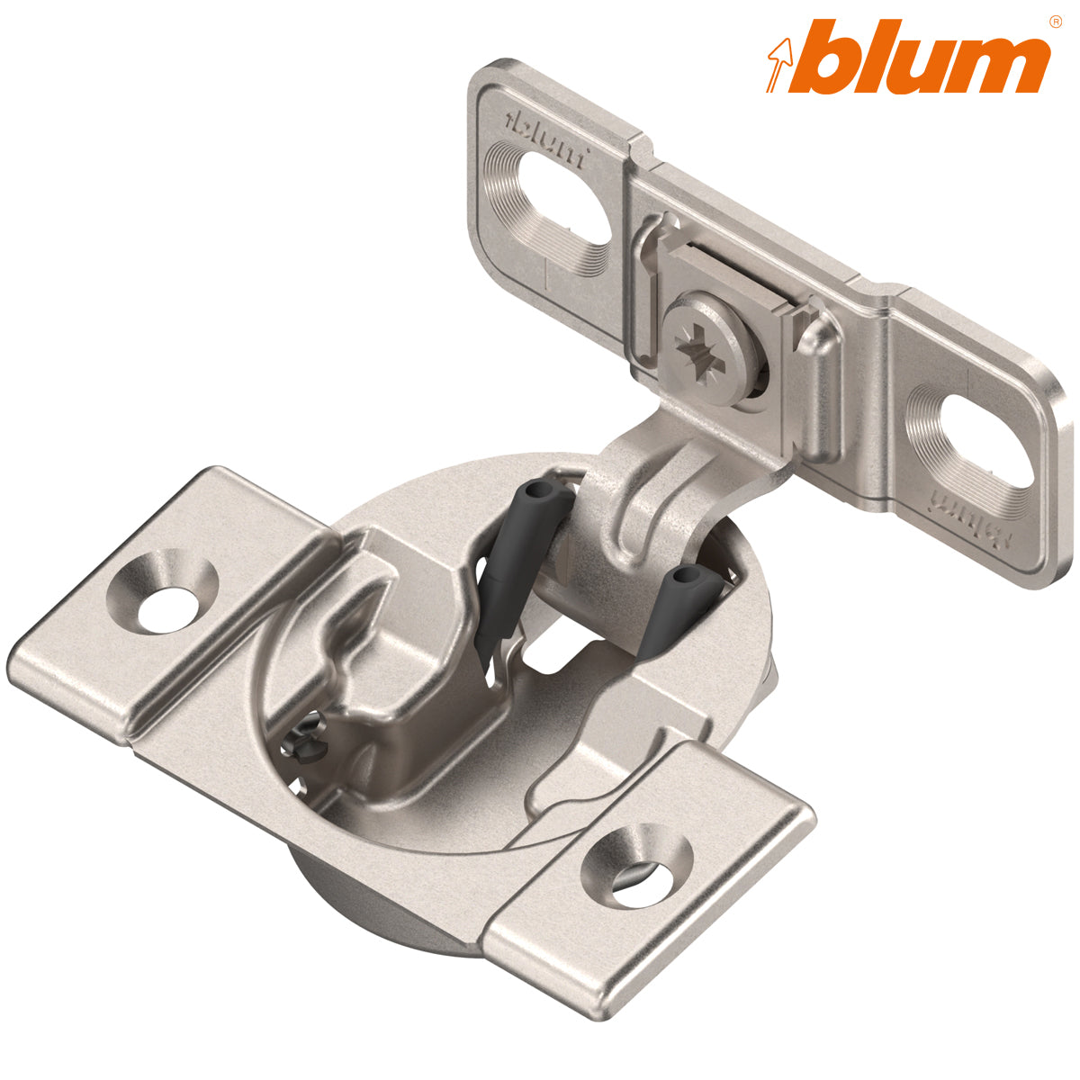 BLUM COMPACT HINGE 107deg SPRUNG+MOUNTING PLATE SCREW-ON