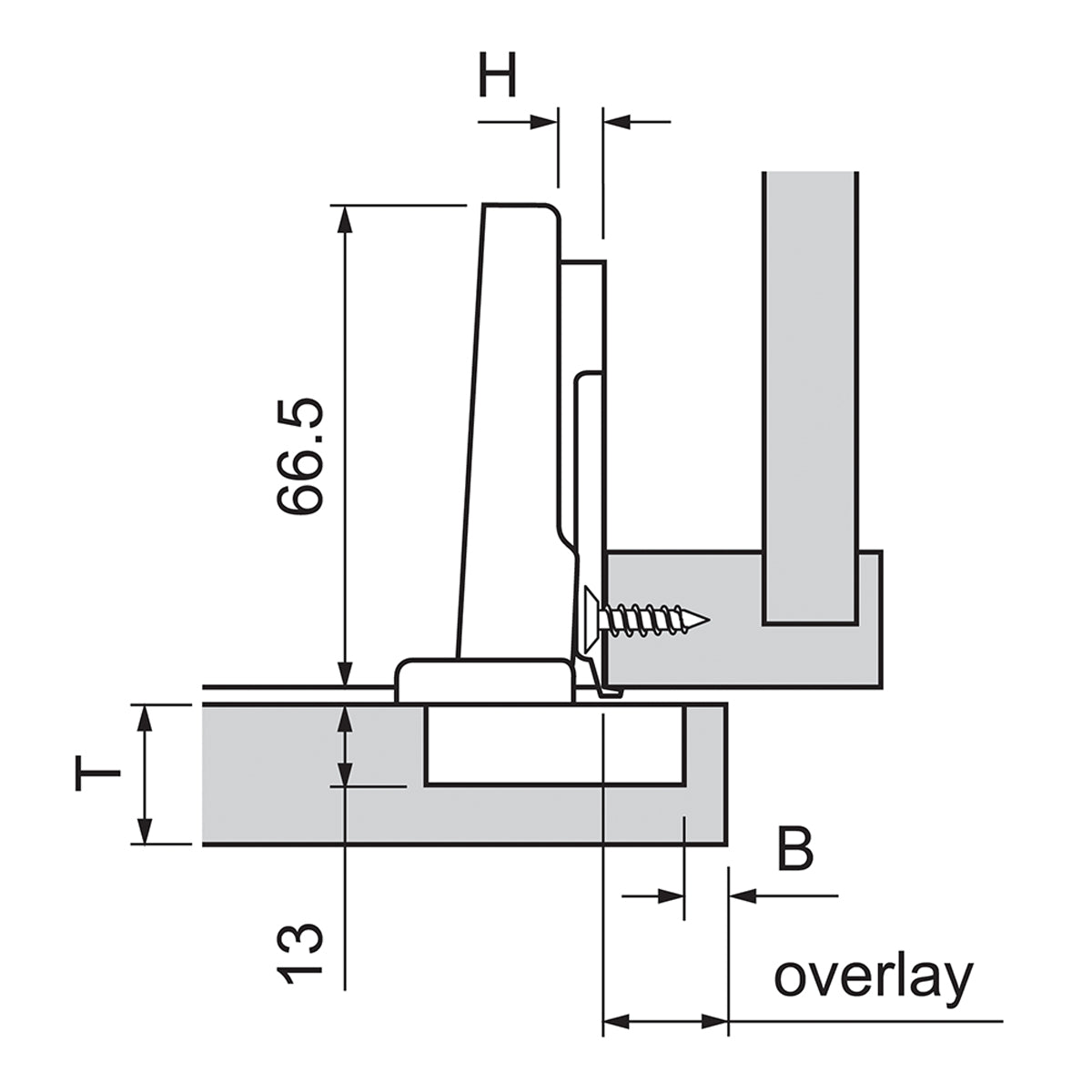 Blum 71B3550 CLIP top BLUMOTION 110° Full-Overlay Screw-On Hinge – Nickel by JULIUS BLUM UK LTD