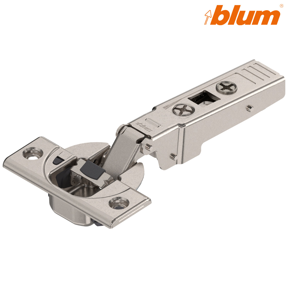 BLUM CLIP BLUMOTION PROFILE HINGE 95deg OVERLAY SCREW-ON by JULIUS BLUM UK LTD