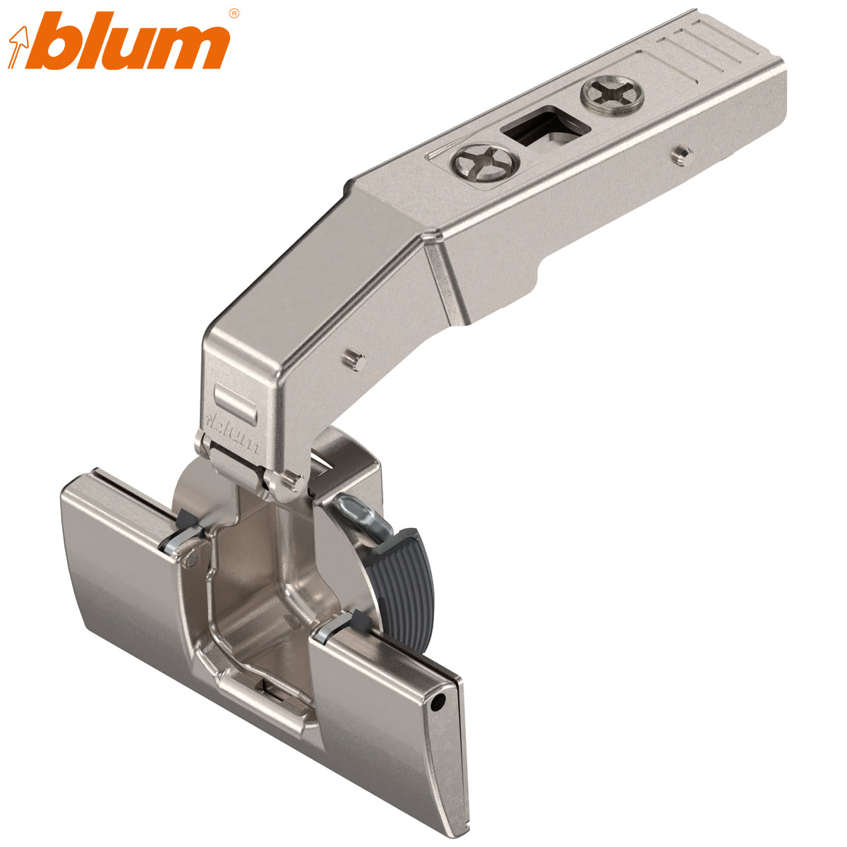 Blum 79T9590B sprung 95° inset blind-corner INSERTA hinge in nickel