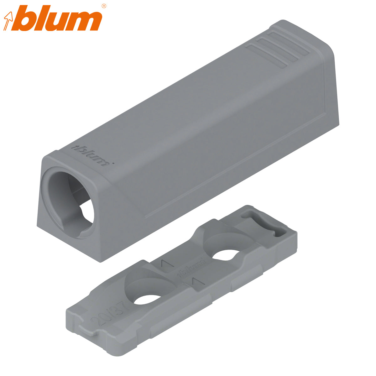 BLUM TIP-ON DOOR ADAPTER PLATE SHORT SCREW GRY