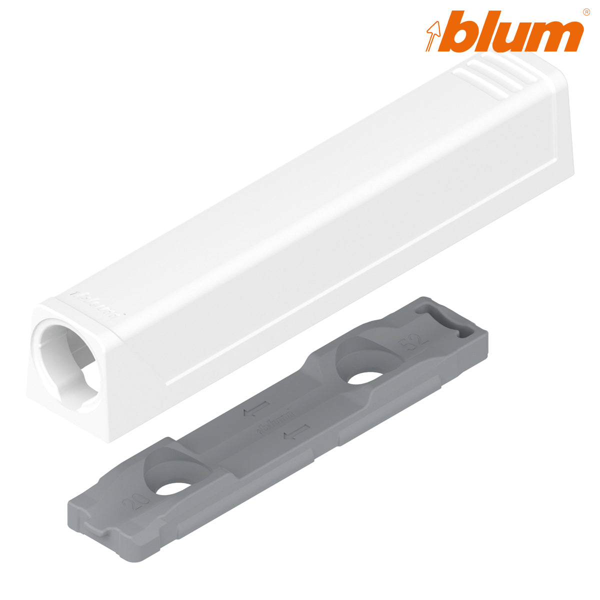 BLUM TIP-ON DOOR ADAPTER PLATE LONG HORIZONTAL SCREW SWH by JULIUS BLUM UK LTD