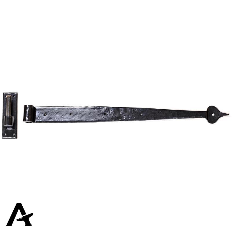 HOOK+BAND HINGE STRAIGHT 610x160 BLK