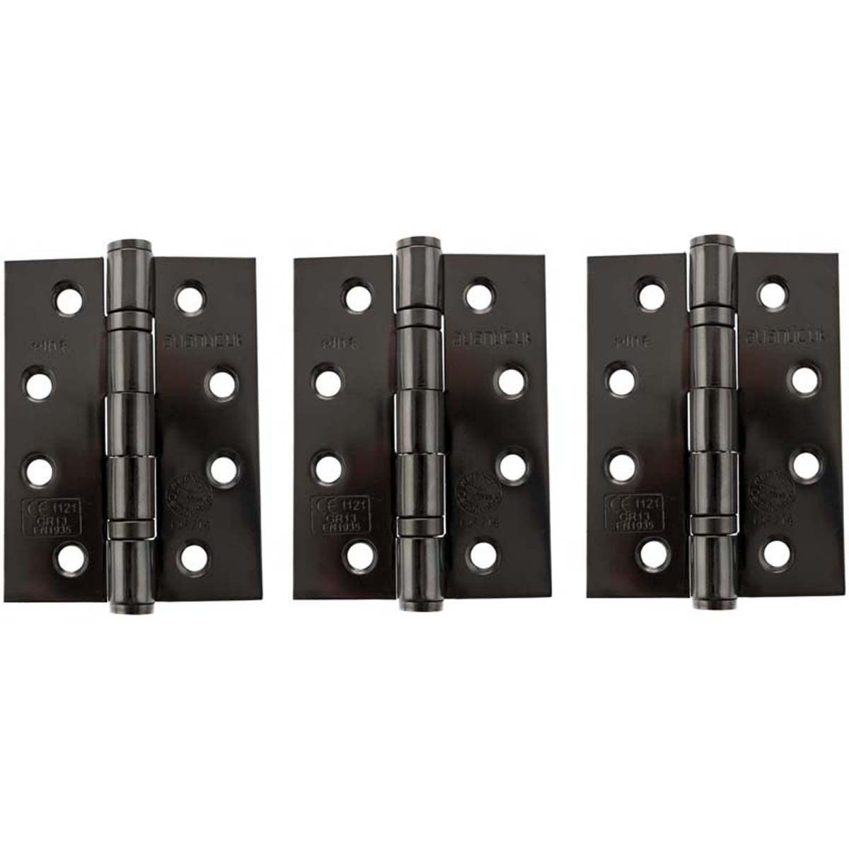 BALL BEARING G13 BUTT HINGE 102x76 BKN SET3