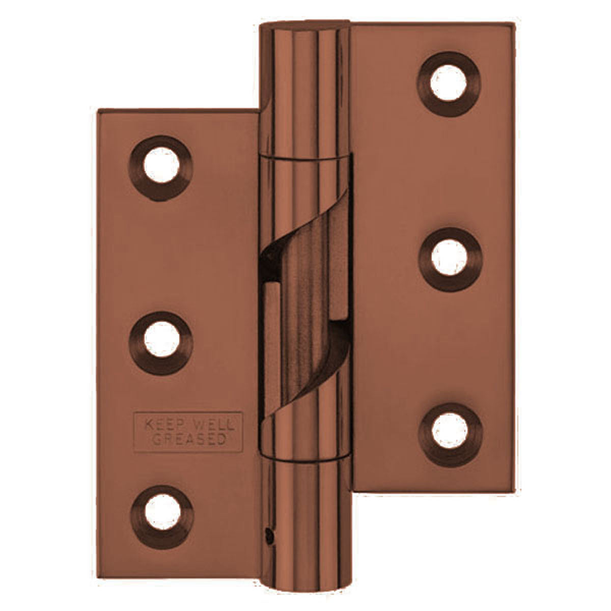 UNWASHERED RISE HINGE 075x67 LH/CBZ