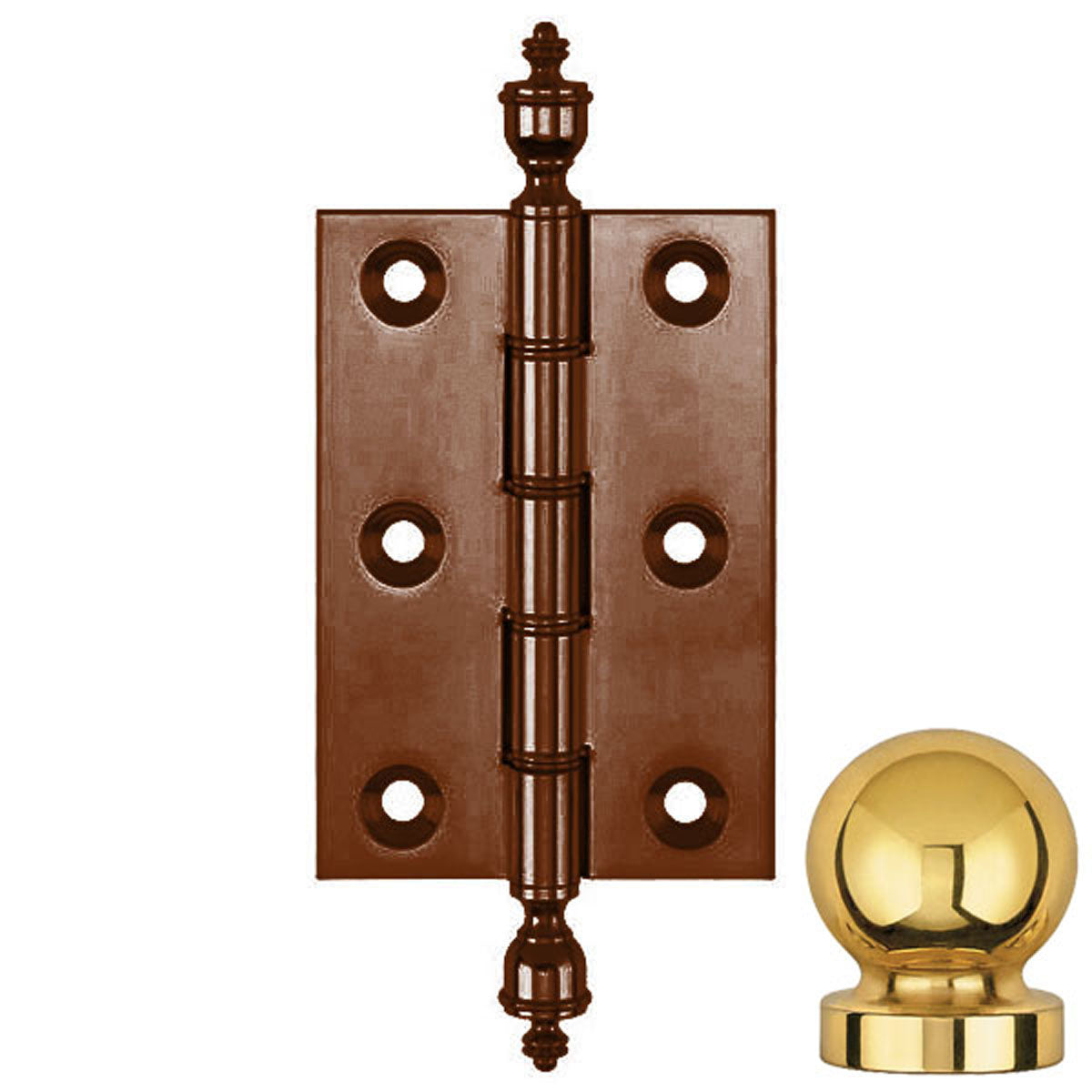 DPBW BUTT HINGE 075x50 BALL/BMA