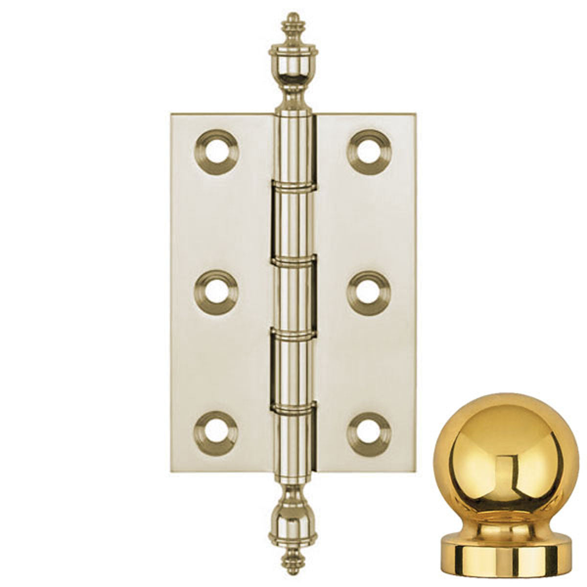 DPBW BUTT HINGE 075x50 BALL/BNP
