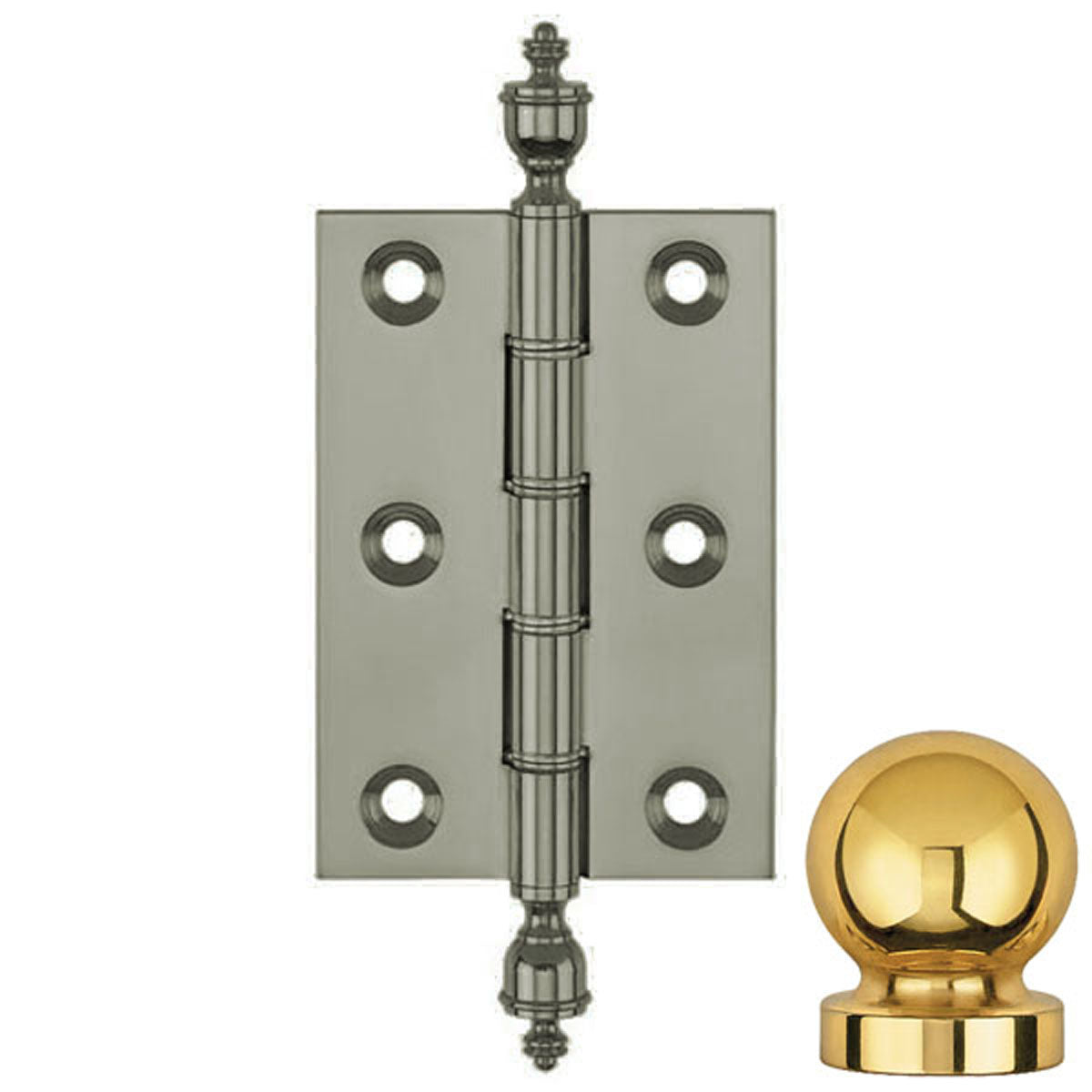 DPBW BUTT HINGE 075x50 BALL/SCP
