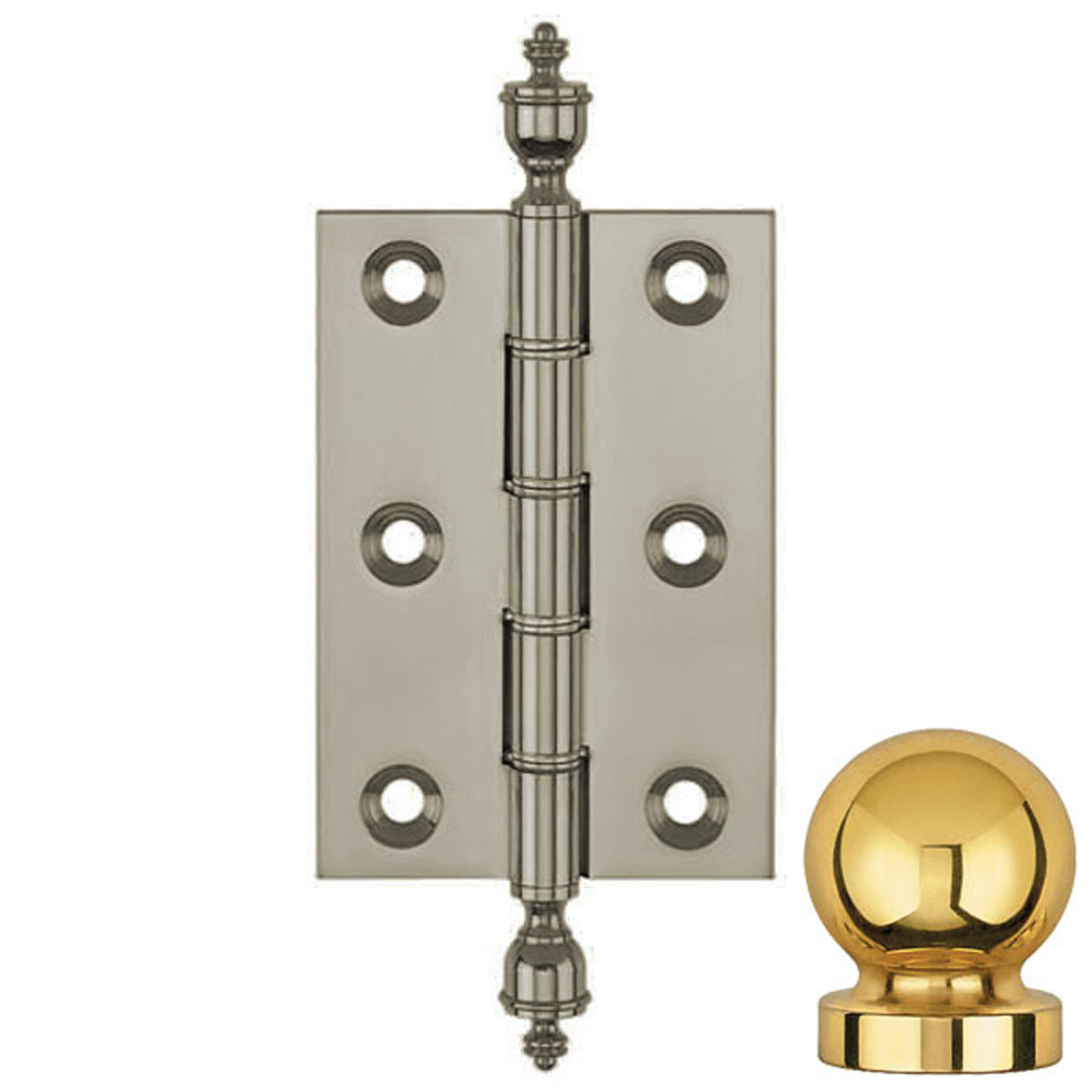 DPBW BUTT HINGE 075x50 BALL/SNP
