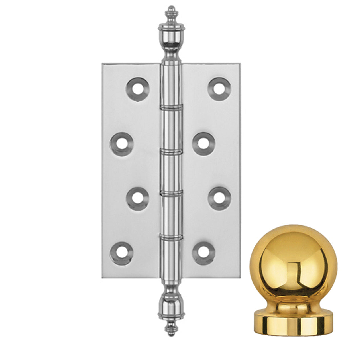 DPBW BUTT HINGE 100x65 BALL/BCP