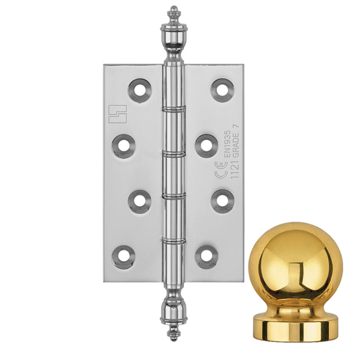 DPBW CE BUTT HINGE 100x65 BALL/BCP