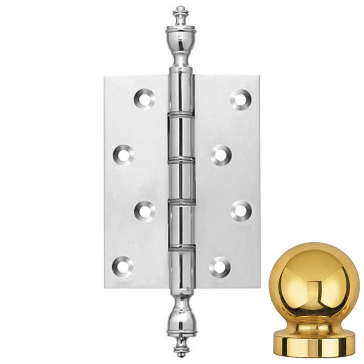 DPBW BUTT HINGE 100x75 BALL/BCP