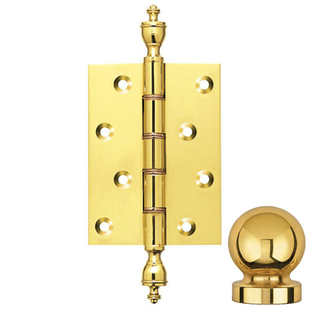 DPBW BUTT HINGE 100x75 BALL/PLB