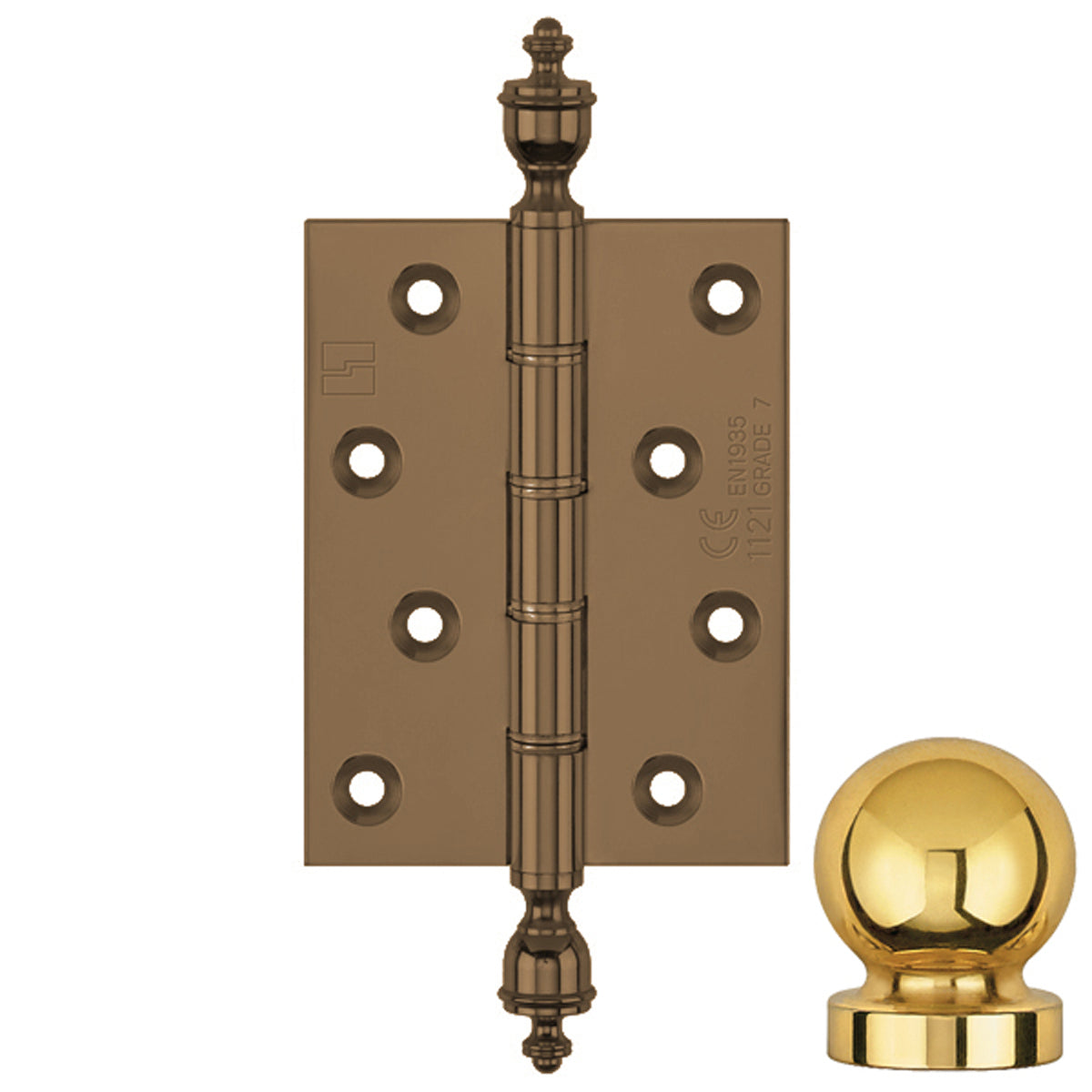 DPBW CE BUTT HINGE 100x75 BALL/ABR