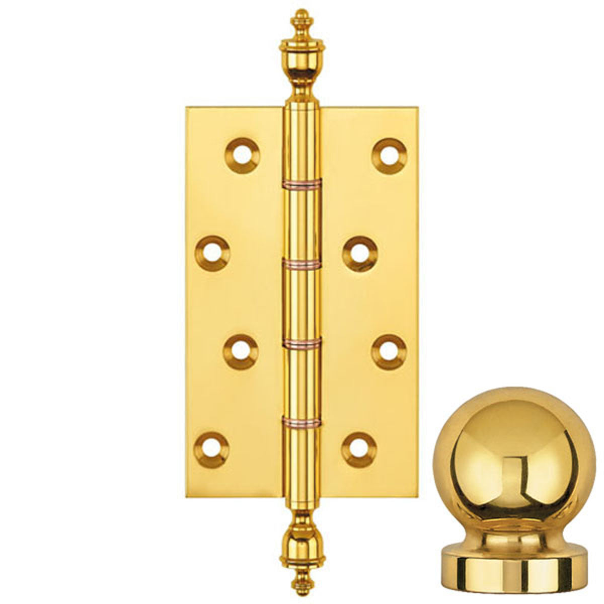 DPBW BUTT HINGE 127x75 BALL/PLB
