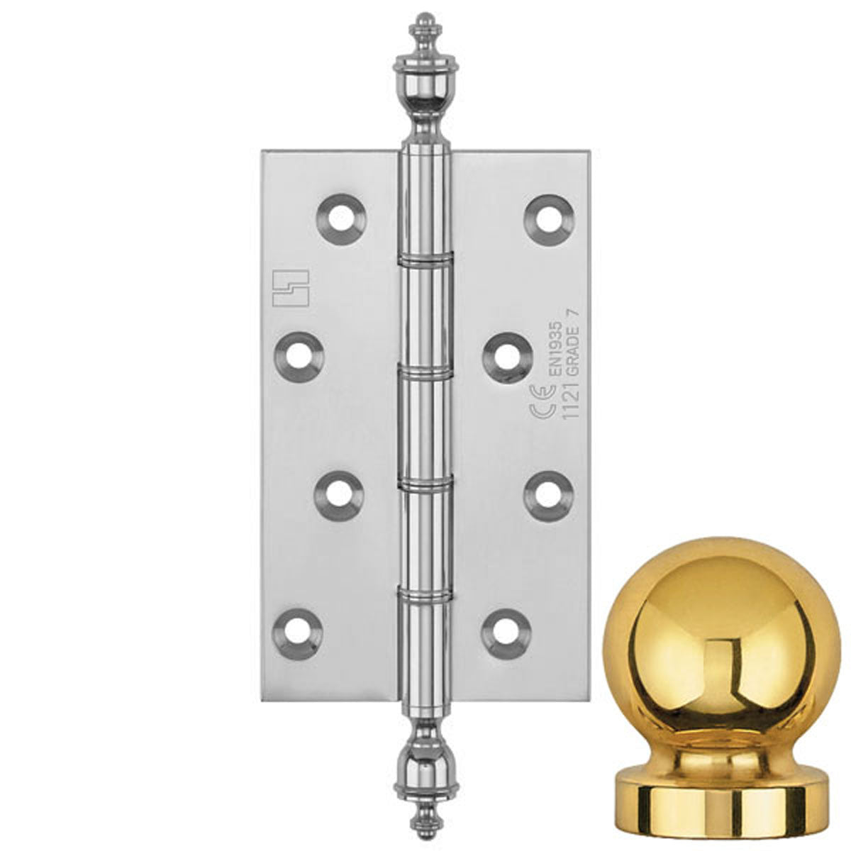 DPBW CE BUTT HINGE 127x75 BALL/BCP