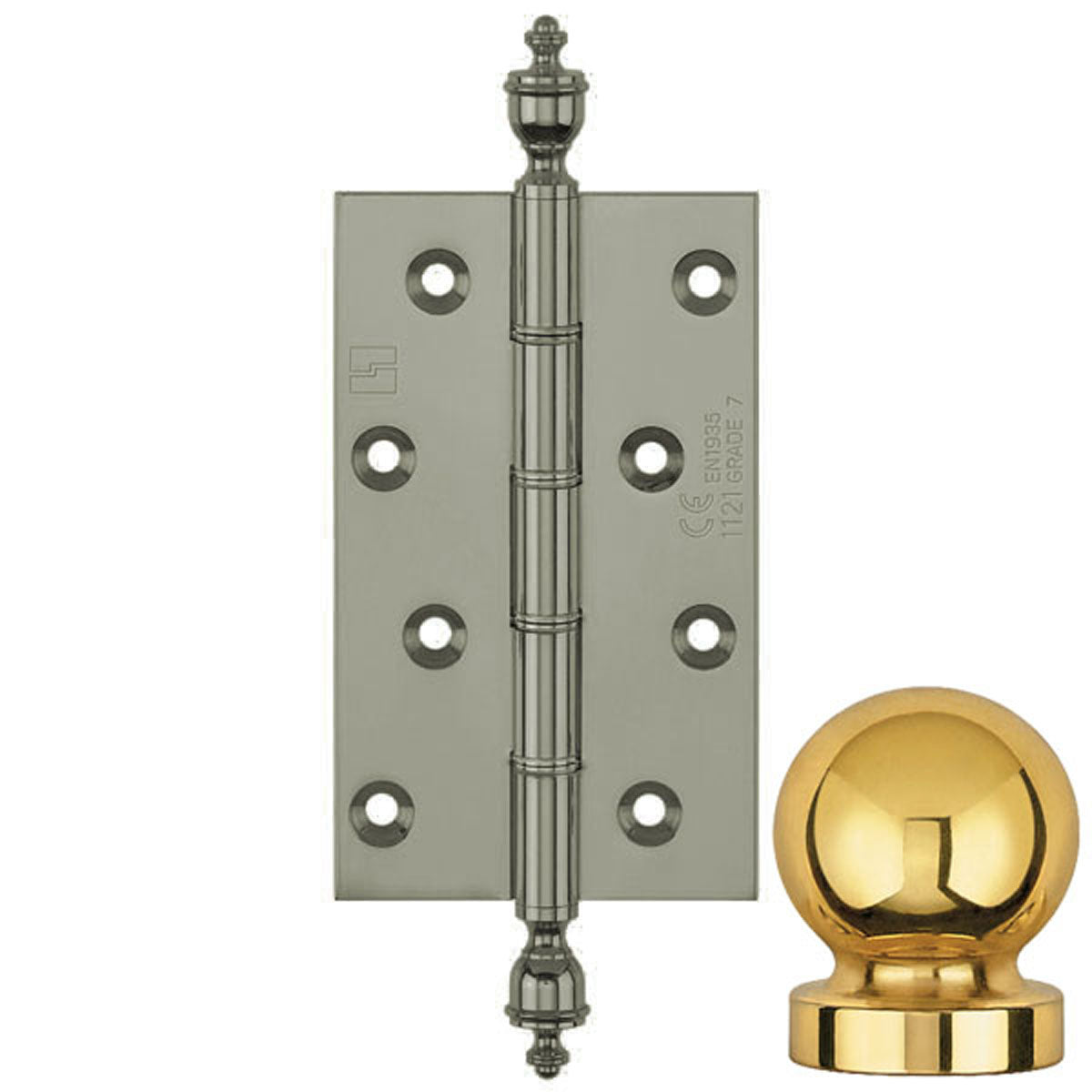 DPBW CE BUTT HINGE 127x75 BALL/SCP
