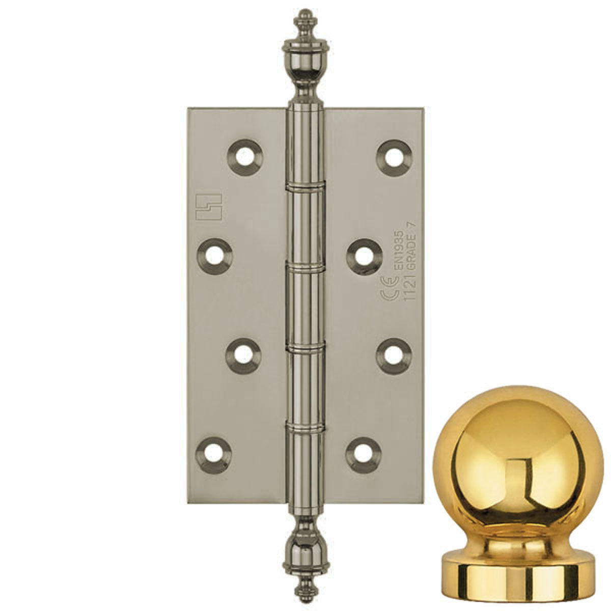 DPBW CE BUTT HINGE 127x75 BALL/SNP