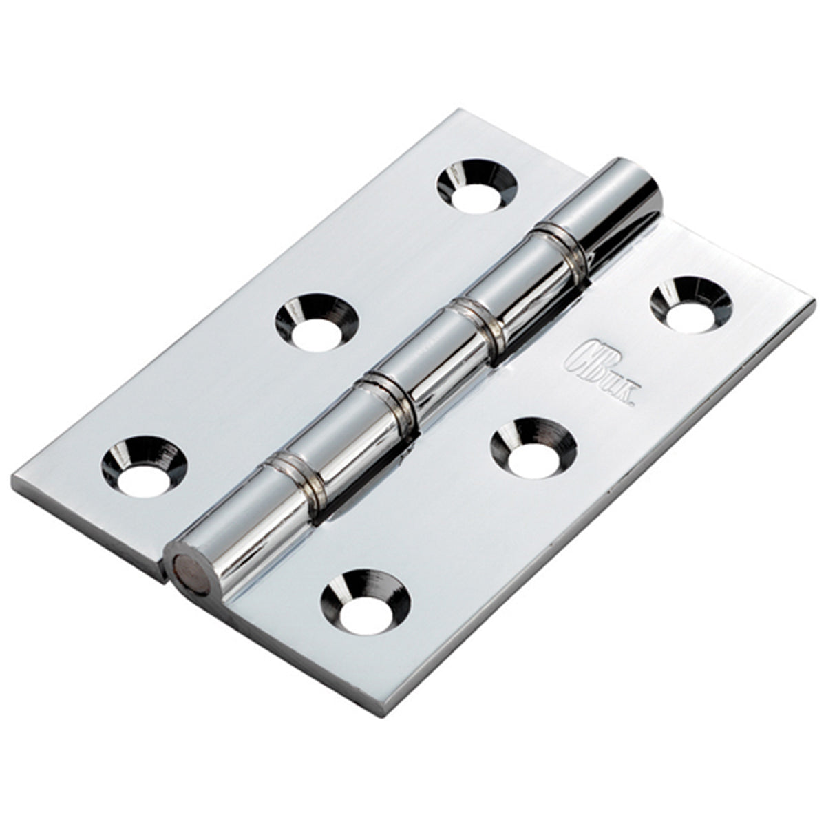 HINGE DOUBLE STST 76x50x3 PCP HDSSW2CP by CARLISLE BRASS