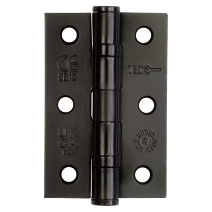 JEDO BALL BEARING HINGE G7 76x50x2.2 ST/BLK J8502BL