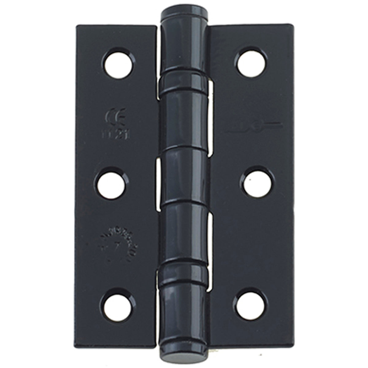 BALL BEARING HINGE 76x50x2.2 ST/BLK