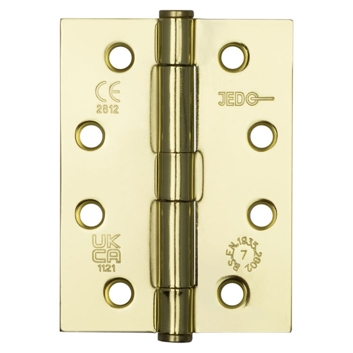 JEDO HD BUTTON TIP HINGE G7 102x75x2.5 ST/EBR J451BT-EB