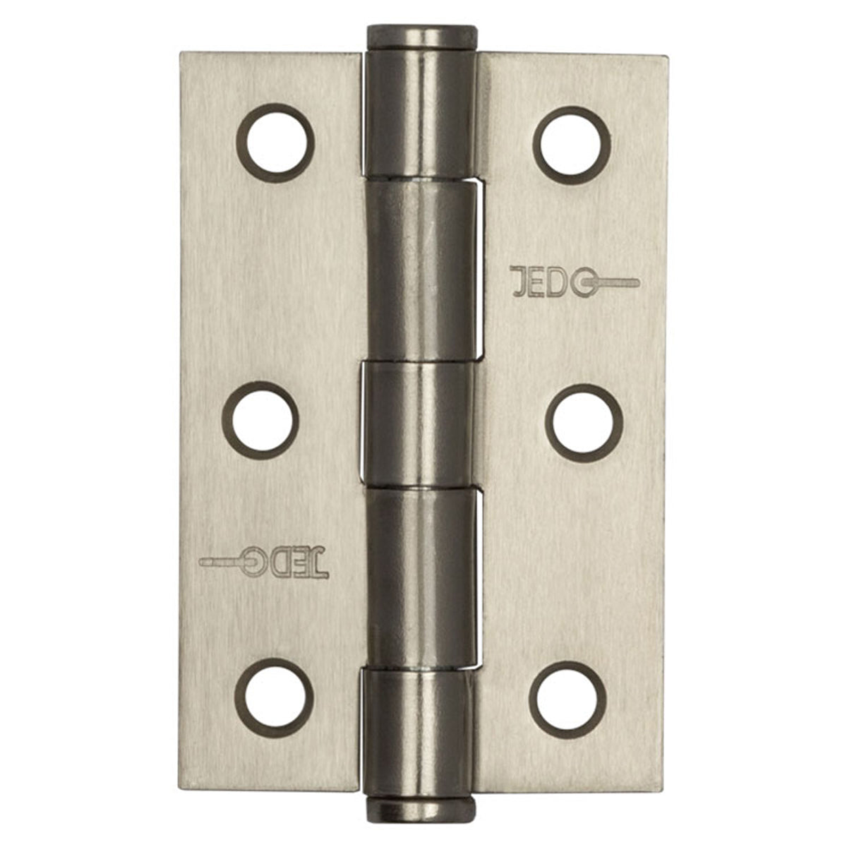 JEDO HEAVY DUTY BUTTON TIP HINGE 76x50x2 ST/SNP J452BT-SN