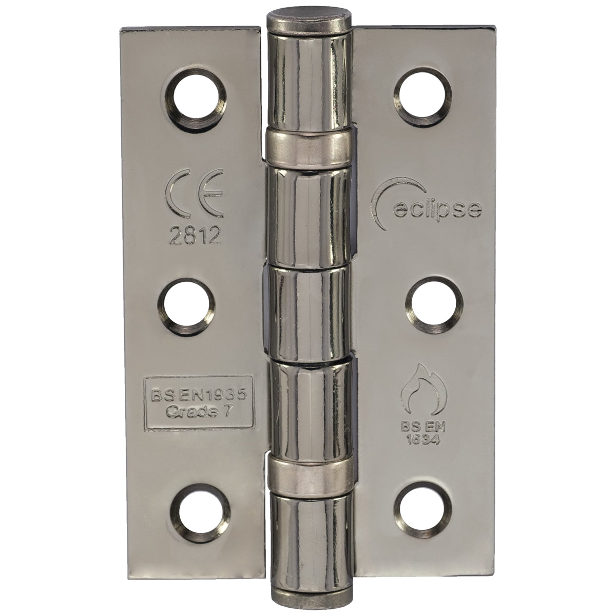 ECLIPSE MILD STEEL BALL BEARING HINGE G7 76x51x2 BKN PR